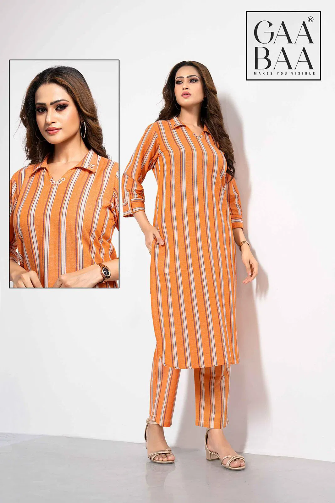 Gaabaa 921 Cotton Handloom Cotton Ladies Western Cord Set Orders In India